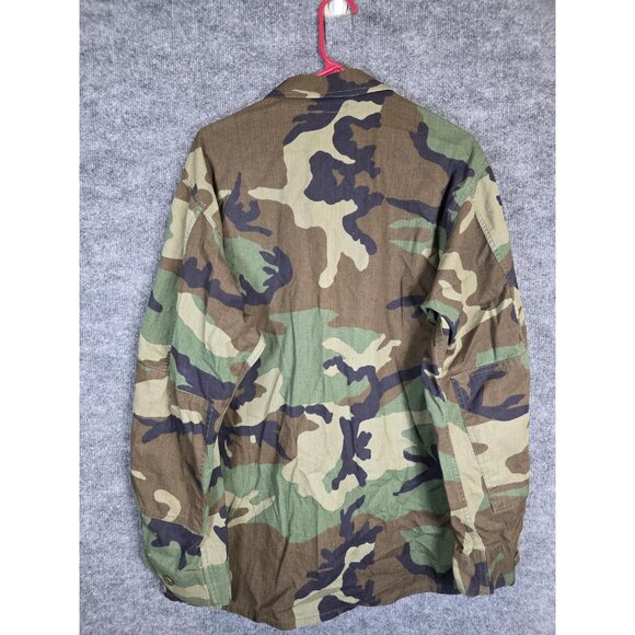 VINTAGE US Army USGI BDU Jacket Mens Large Regular Woodland Camo Combat Coat 90s - Picture 7 of 8
